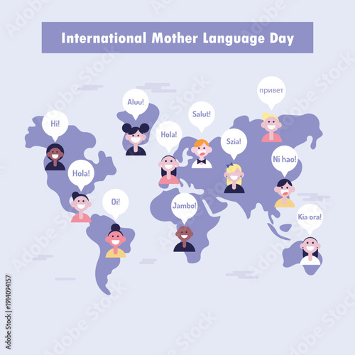 International Mother Language Day | Celebrate Linguistic Diversity, Cultural Heritage and Multilingual Education, Global Unity, Native Language Preservation, Communication, Identity and Awareness Worl