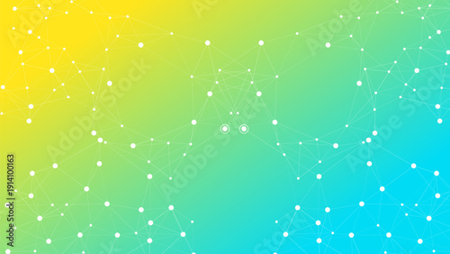 Abstract Network Connections on Gradient Background  Technology Concept