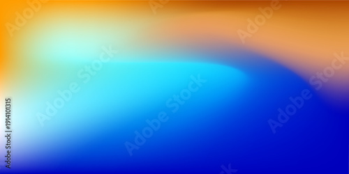 Abstract pastel gradient sunny weather sky colors. Blurred blue and orange gradient colors. Soft pastel rainbow colors. Sunset or sunrise background