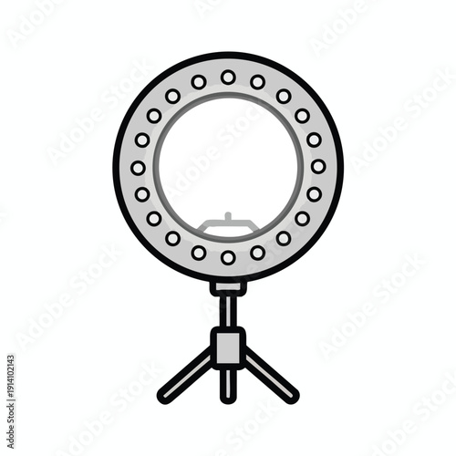 Professional Studio Ring Light with Adjustable Stand for Photography and Video Content Creation