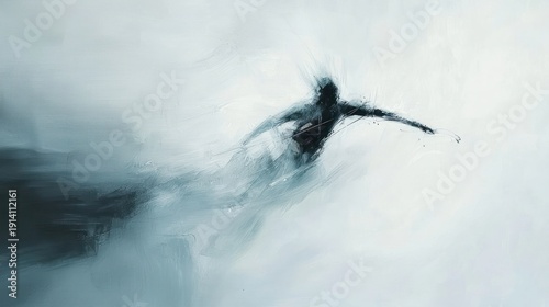Abstract figure motion blur