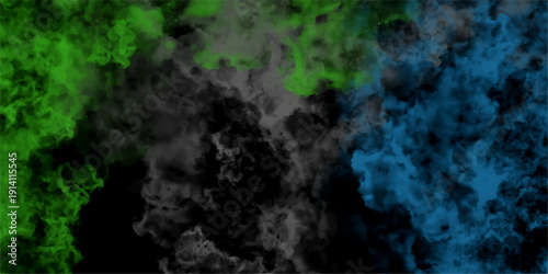 Abstract watercolor texture with gradient color palette featuring shades of green blue and purple for creative background. Soft pink grunge background frame plane sky view with stars. colorful waterco