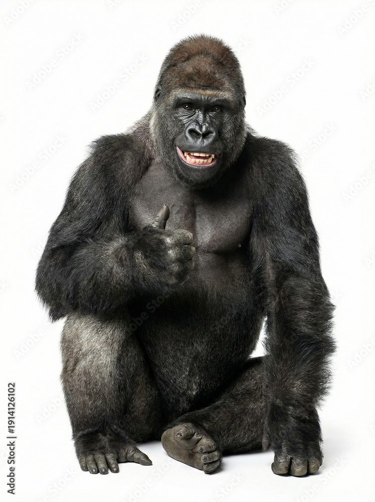 Fototapeta premium Animals thumbs up