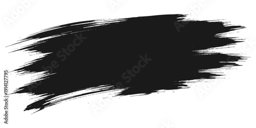 Vector illustration of an abstract eagle silhouette with black ink splashes and grungy paint brush strokes on a dirty textured paper border element