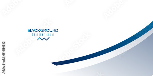 Abstract Blue Curves With White Arcs Over Gradient Background . modern trendy design