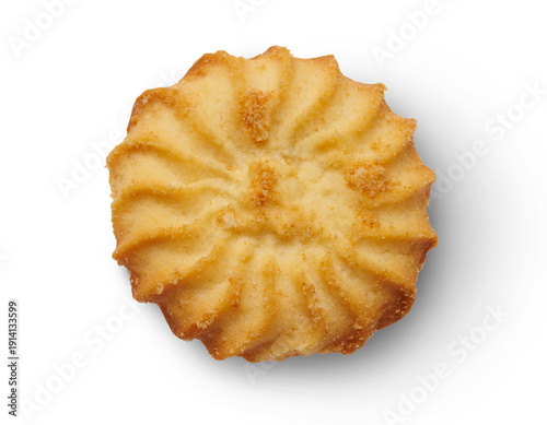 Canvastavla Shortbread cookie isolated on transparent background