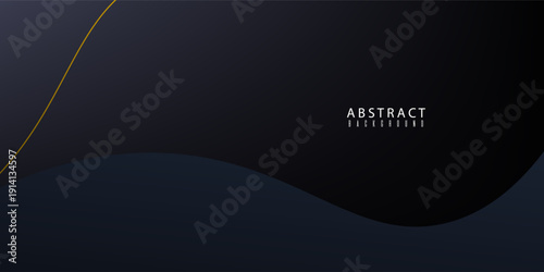 Abstract gradient blue of luxury template decoration artwork design. Simple design artwork of wavy template background. poster, flayer