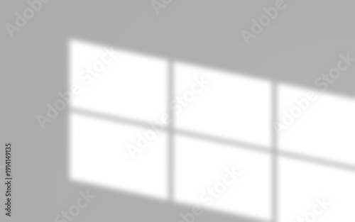Aesthetic Window Frame Shadow Overlays for Photography Mockups