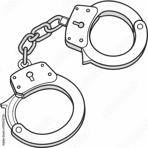 Of metal handcuffs with chain police handcuffs metal cuffs 1