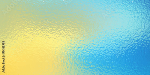 Abstract blurred gradient mesh background in blue and yellow colors of the Ukrainian national flag. Poster or banner template. vector illustration.