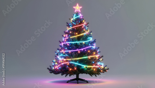 christmas tree and decorations, holiday