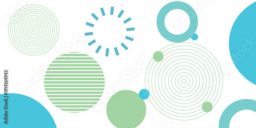 Abstract geometric blue and dark navy color background with circle shape. Vector, illustration Modern blue abstract background, the look of stainless steel, circular lines on a blue background