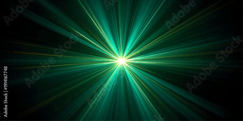 Foto A glowing blue abstract background features a bright supernova burst with fracta