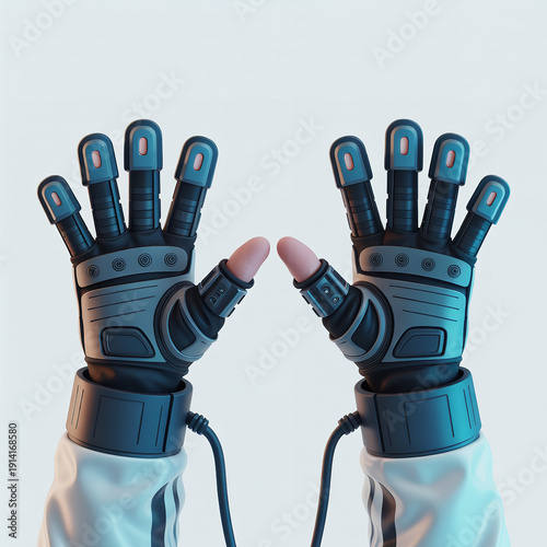 Wallpaper Mural Advanced Smart Data Glove for Motion Capture Virtual Reality Tracking Cybernetic Robotic Hand and Gesture Control Sensors Torontodigital.ca