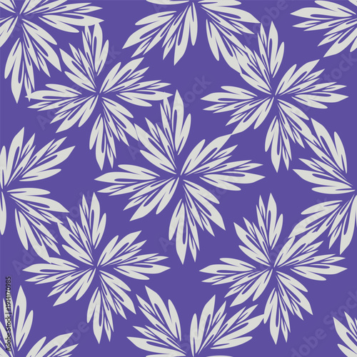 Wallpaper Mural Seamless floral pattern with stylized yellow and white flowers, blue berries, and leaves on a sage green background. This modern, folk-art design is great for textiles, wallpaper, and spring decor
 Torontodigital.ca