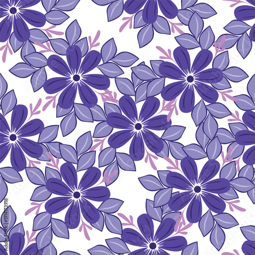 Floral seamless pattern with flowers in watercolor on black background. Design for print, wallpaper, textile.