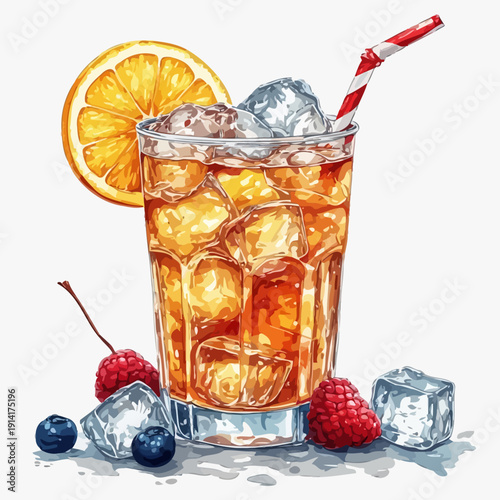 Soda Drink with Ice Very Cool