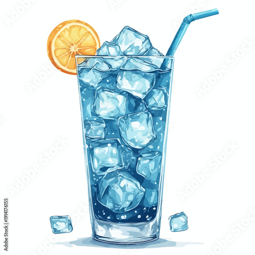 Soda Drink with Ice Very Cool
