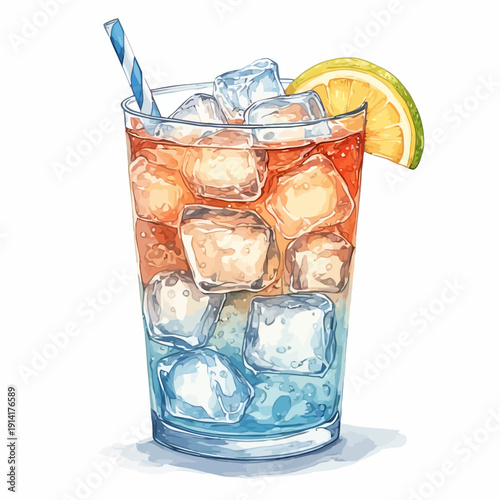 Soda Drink with Ice Very Cool