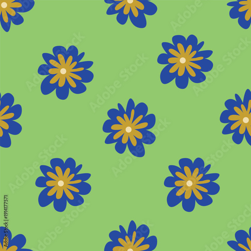 Wallpaper Mural seamless floral pattern Torontodigital.ca