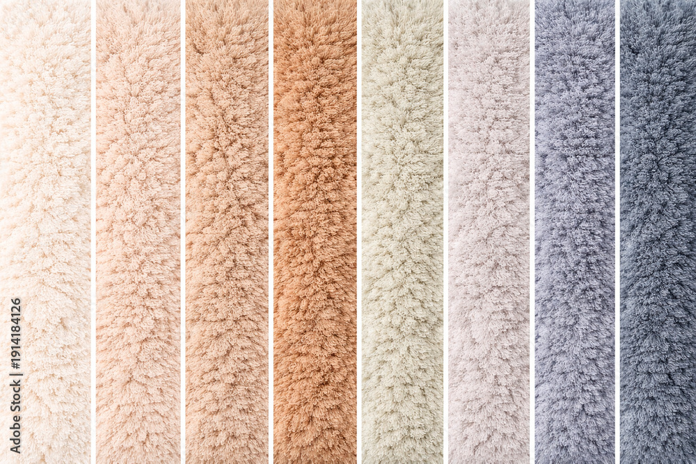 Fototapeta premium Nordic Shaggy Rug Neutral Gradient Scandinavian Cozy Texture