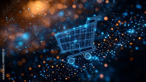 Cool Blue Shopping Cart
