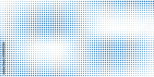 Abstract blue dot wave pattern illustration with flowing contours and bright highlights simple