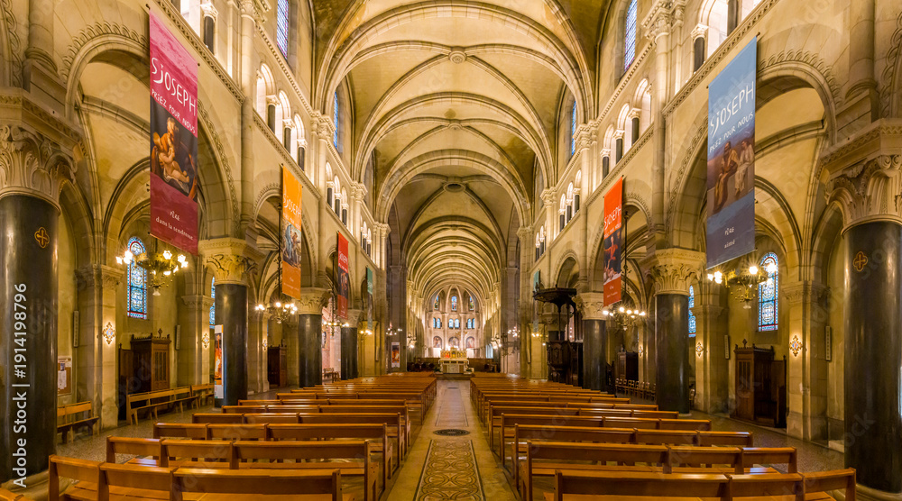 Αυτοκόλλητο Paris, France - 02 14 2026: Saint Joseph of the Nations Church