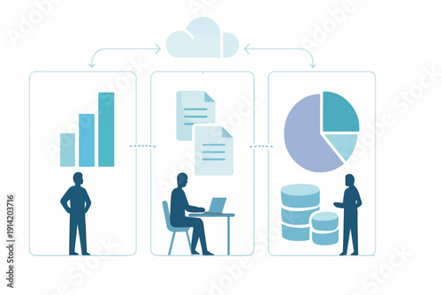Organizational Data Silos and Departmental Information Fragmentation illustration