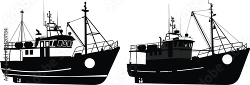 Two fishing boats on the water