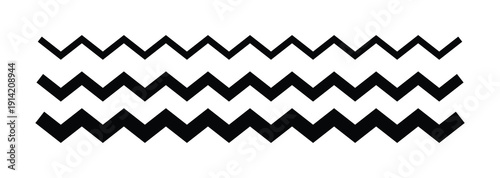 Seamless line zigzag graphic design.Seamless zigzag line set, Wavy line pattern, Minimal graphic design element.Seamless zigzag line set, Wavy line pattern, Minimal graphic design element