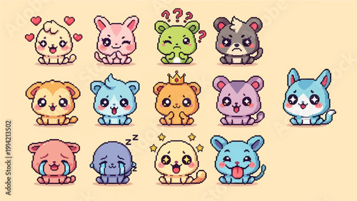 PIXELATED RECTANGLE RASTERIZE BEATNIK FUR