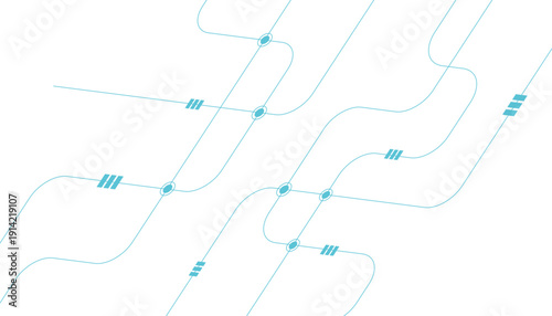 Abstract futuristic technology background. Technology background with crossed lines and dots.