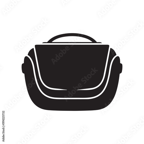 Minimalist Backpack Silhouette Isolated Design