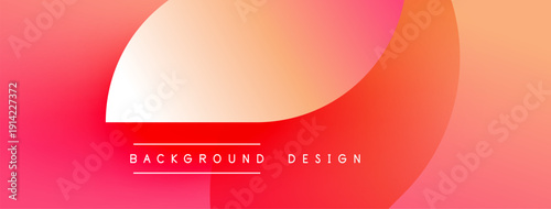 Abstract gradient background. Red, orange hues blend smoothly. Minimalist design features text, simple lines. Modern aesthetic.
