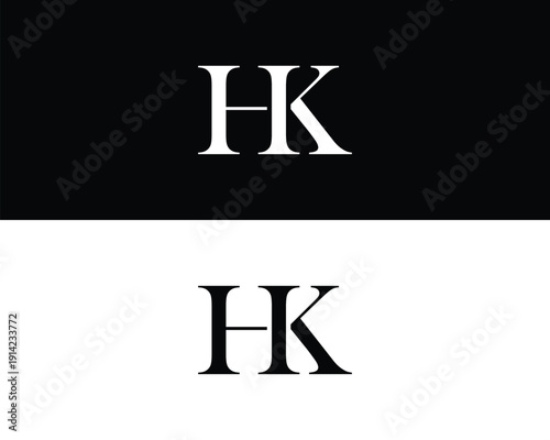 Minimal monogram logo design for corporate branding