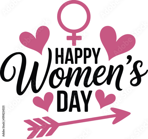 Happy Women’s Day Typography 