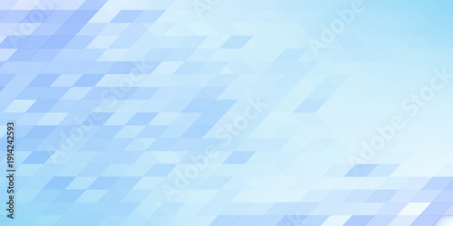 Abstract blue and white hexagon background. Futuristic digital hi-technology banner. Healthcare background. Vector