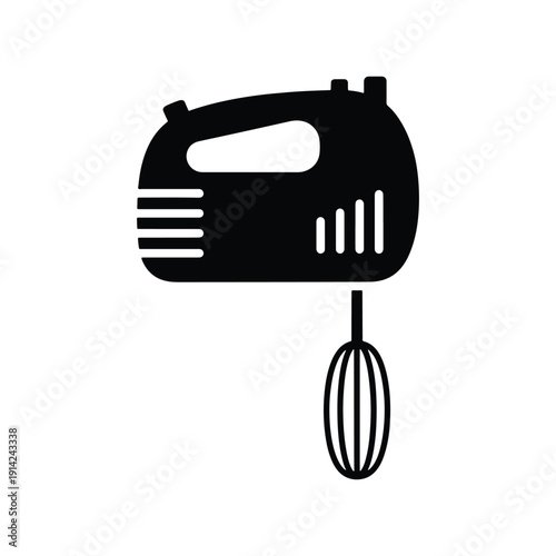 Electric whisk icon creatively designed in glyph style, 