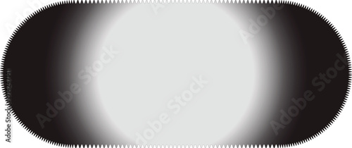 oval shape with jagged edge and gradient effect on transparent background