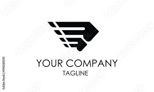 Dynamic abstract letter P logo, symbolizing swift progression and modern efficiency. This versatile graphic embodies forward-thinking innovation for a contemporary brand identity