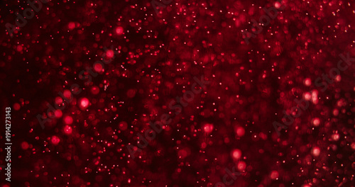 Wallpaper Mural Blur sparks. Glitter flare. Red shimmering circles on black night texture. Color floating light confetti abstract bokeh background. Torontodigital.ca