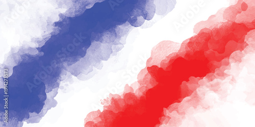 abstract background blue red white tie dye background pattern red and blue colors of American.