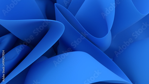An abstract background made of multi-layered crumpled fabric in 3D rendering creates a dynamic composition suitable for website design, posters, and digital illustrations.
