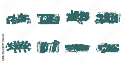 Green line abstract of paint isolated on transparent background