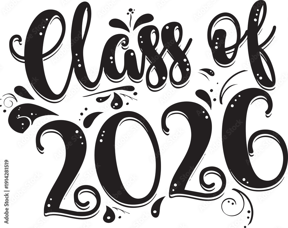 Obraz premium Class of 2026 Artistic