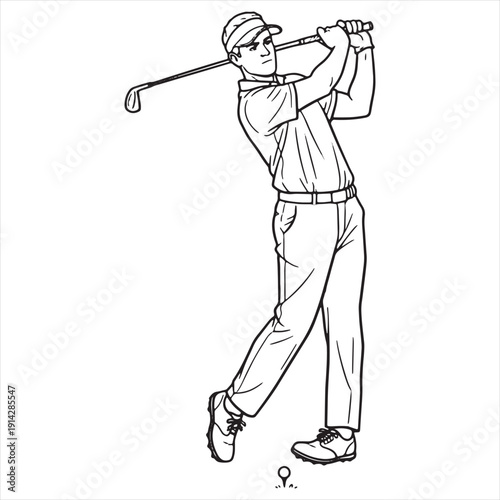 Black and White Line Drawing