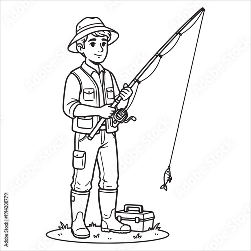 Black and White Line Drawing