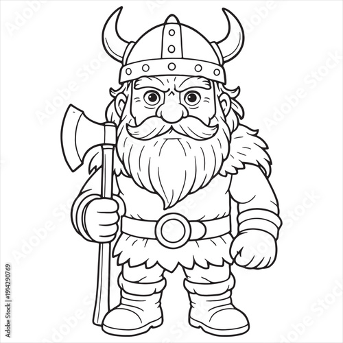 Black and White Line Drawing