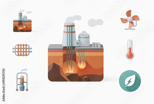 Geothermal Energy Production Process and Renewable Resource Utilization with Essential Equipment and Sustainable Practices in Modern Energy Solutions